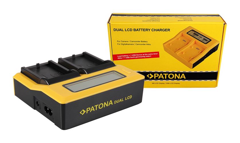 PATONA Dual LCD USB Charger for Canon LPE5 LP-E5, PATONA 7512 4055655137256