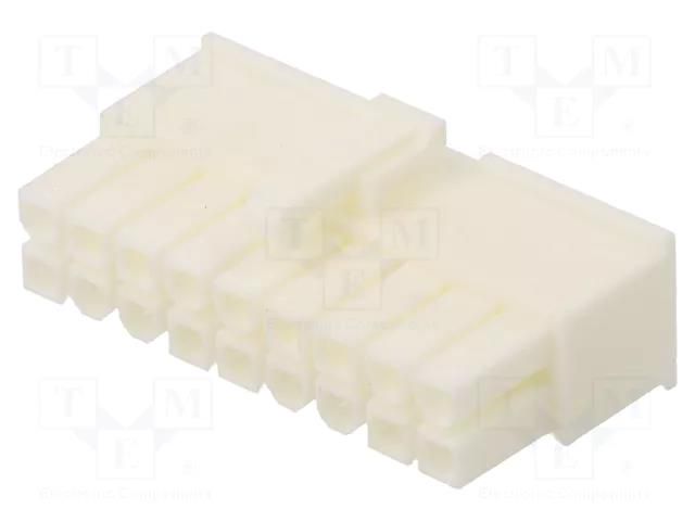 Connector: wire-wire/PCB; plug; female; Mini-Fit Jr; 4.2mm; PIN: 18 MOLEX MX-39-01-2185