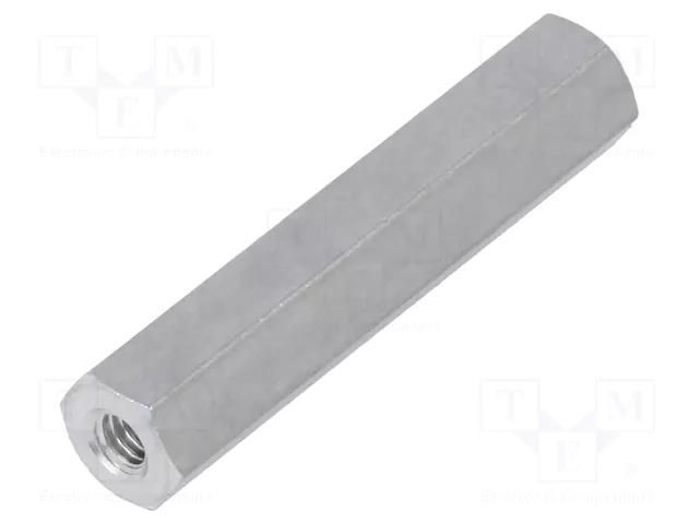 Screwed spacer sleeve; 25mm; Int.thread: M2,5; hexagonal DREMEC TFF-M2.5X25/DR132