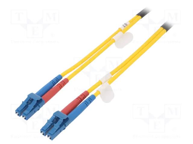 Fiber patch cord; OS2; LC/UPC,both sides; 7m; LSZH; yellow DIGITUS DK-2933-07