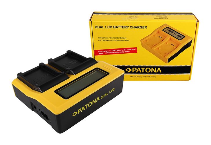 PATONA Dual LCD USB Ladegerät f. Casio NP-20 Exilim EXM1 EX-M1 EXM2 EX-M2 EXM20 EX-M20 EXS1, PATONA 7523 4055655189217