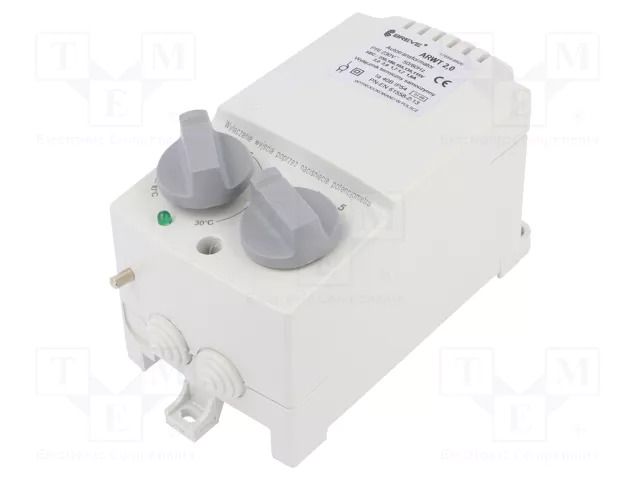 Regulator; speed; 230VAC; 1-phase fun motors speed control; 360W BREVE TUFVASSONS ARWT-2.0/1-IP54