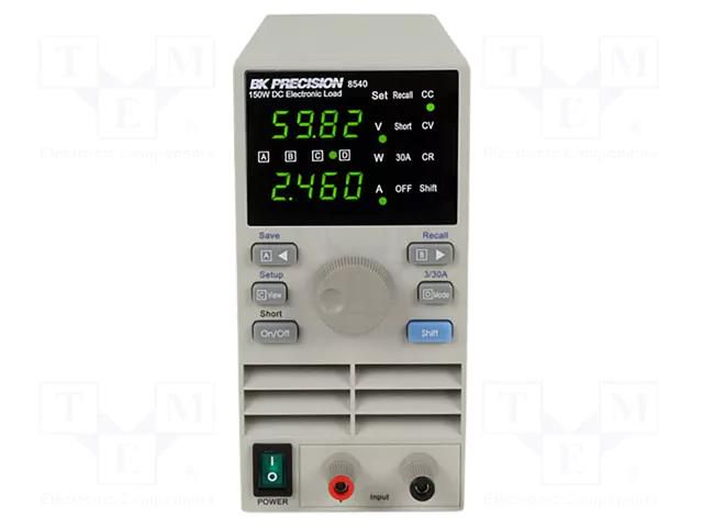 Electronic load; 0÷60V; 0.001÷30A; 150W; 88x175x282mm B&K PRECISION BK8540