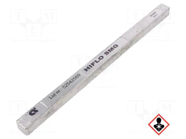 Tin; lead-based; 1kg; Sn63Pb37; stick; Signal word: Danger ALPHA LC63LASKI