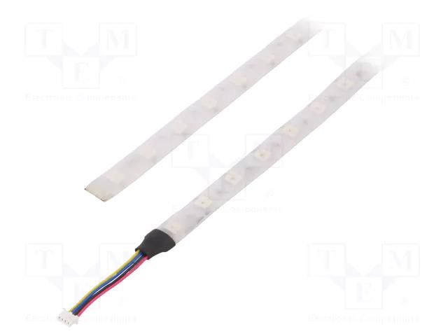 LED tape; RGB; IP65; 120°; λd: 470nm,530nm,625nm; 5VDC; 4.5W; 5mA LUMEX SMS-100010-60-G5