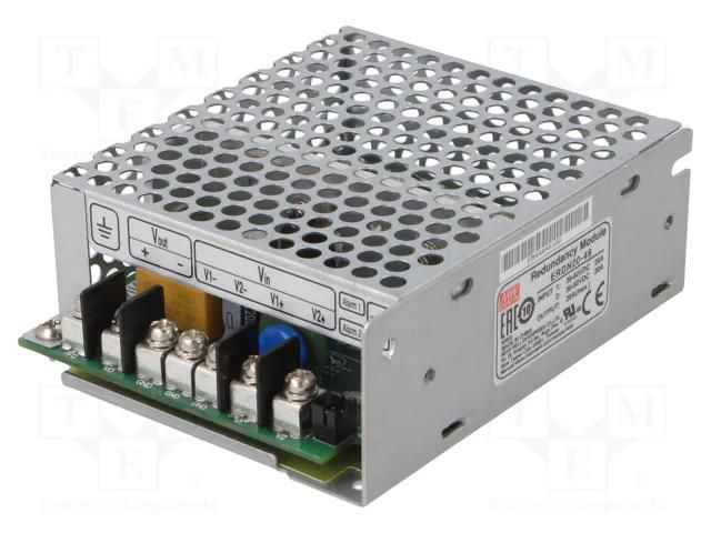 Module: redundancy; 48VDC; 20A; -40÷80°C; 36÷60VDC MEAN WELL ERDN20-48