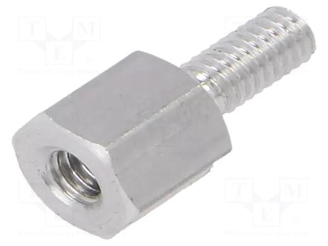 Screwed spacer sleeve; 5mm; Int.thread: M2,5; Ext.thread: M2,5 DREMEC TFM-M2.5X5/DR232