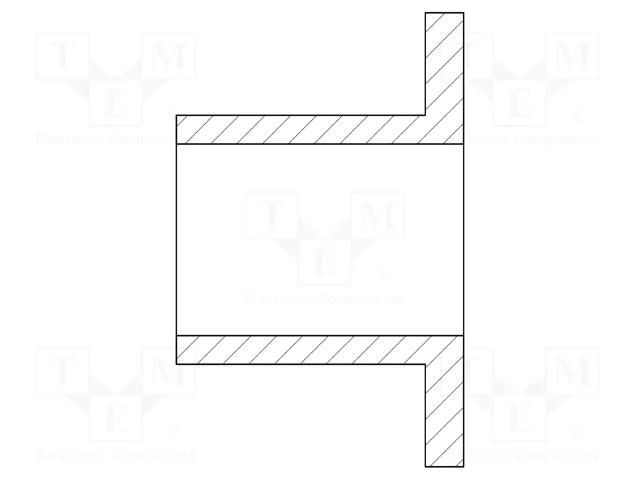 Insulating sleeve; Øint: 4.5mm; UL94HB; polyamide 6; H: 3.2mm DREMEC DR8GE05V42472
