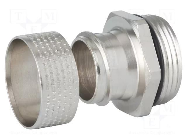 Straight terminal connector; Thread: metric,outside; brass; IP54 HUMMEL HUMMEL-1570326050