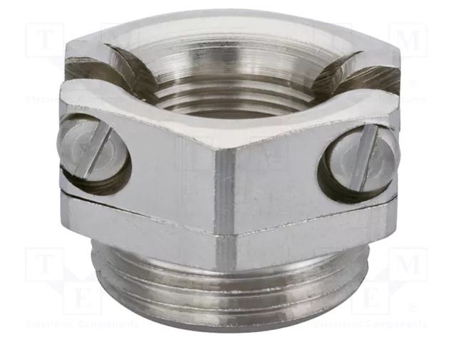 T-bolt clamp; nickel plated brass; Thread len: 6mm; Gland: PG9 HUMMEL HUMMEL-1143090001