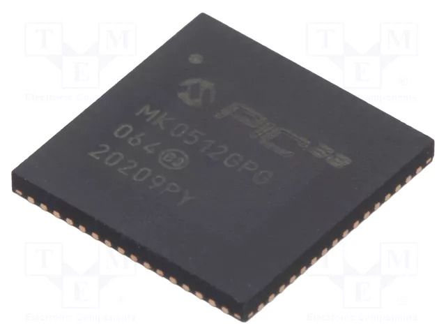 IC: PIC microcontroller; 512kB; 120MHz; 2.3÷3.6VDC; SMD; QFN64 MICROCHIP TECHNOLOGY 32MK0512GPG064IR4X