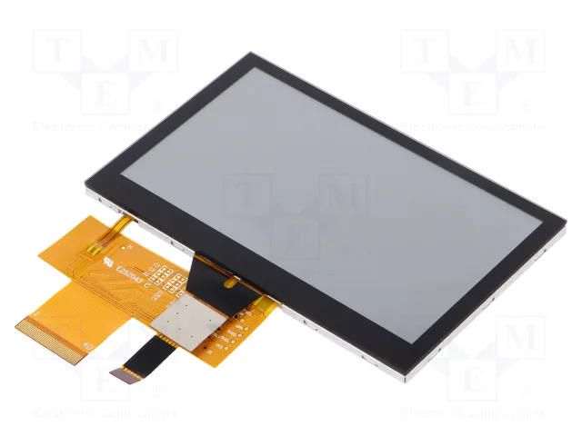 Display: TFT; 4.3"; 480x272; Illumin: LED; Dim: 105.5x67.2x4.8mm DISPLAY ELEKTRONIK DEM480272QVMX-PWNC