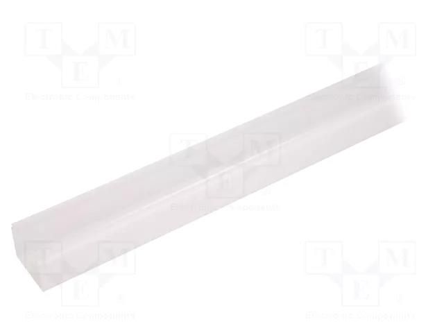 Cover for LED profiles; white; 2m; Kind of shutter: E9; push-in TOPMET TOP-V3540038