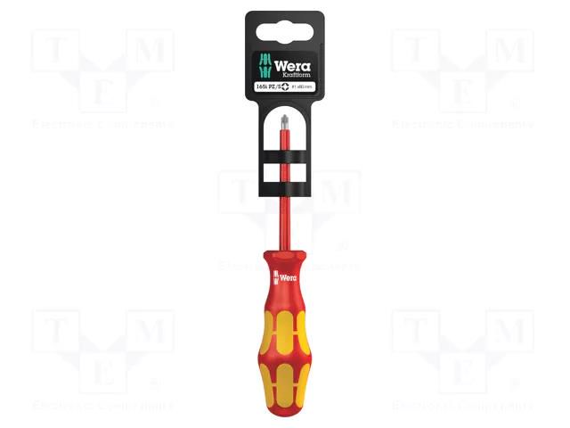 Screwdriver; insulated; PlusMinus PZ-type; SL/PZ1; 1kVAC WERA WERA.05100021001