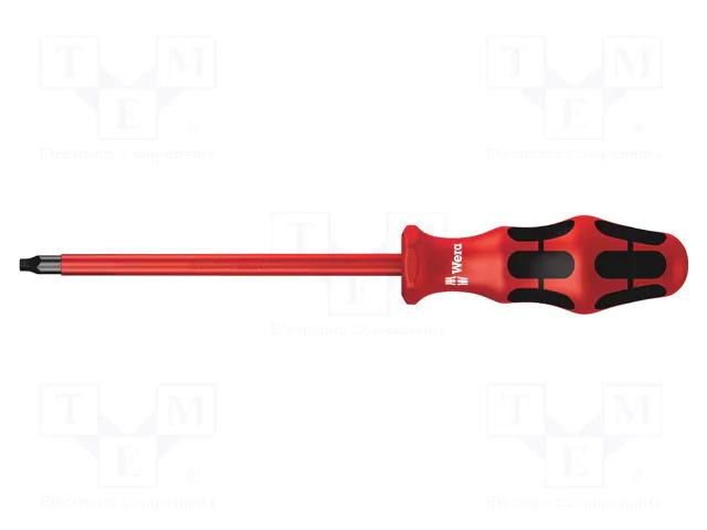 Screwdriver; insulated; square; #3; Blade length: 150mm; 1kVAC WERA WERA.05004782001