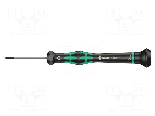 Screwdriver; precision; Torx®; TX04; Blade length: 40mm WERA WERA.2067/TX4