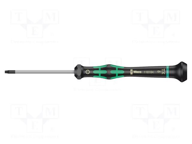 Screwdriver; precision; Torx®; TX08; with holding function WERA WERA.05118184001