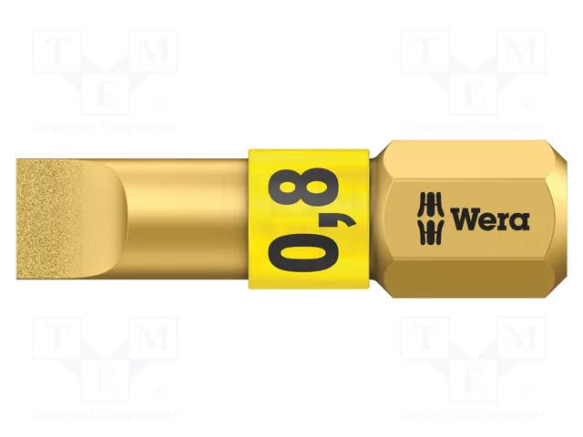 Screwdriver bit; slot; 5.5x0.8mm; 1/4"; Overall len: 25mm WERA WERA.05056172001