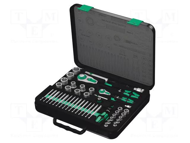 Wrench-set; socket spanner; Mounting: 1/2",1/4"; Zyklop; 43pcs. WERA WERA.05160785001