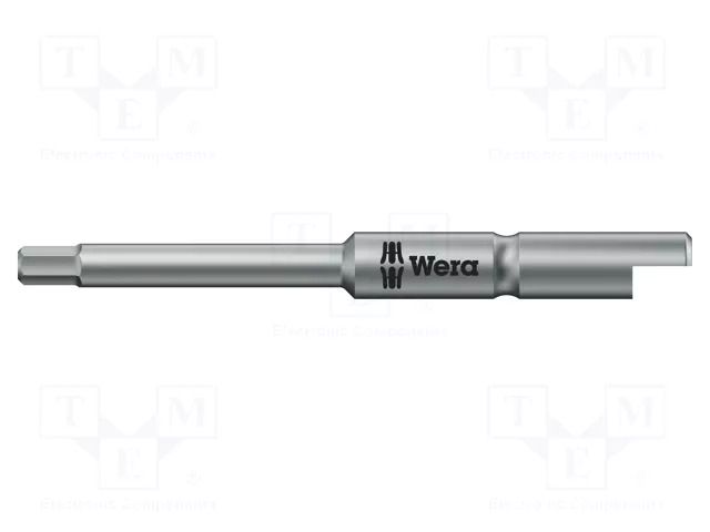 Screwdriver bit; hex key; HEX 1.5mm; Socket size: 4mm WERA WERA.05135268001