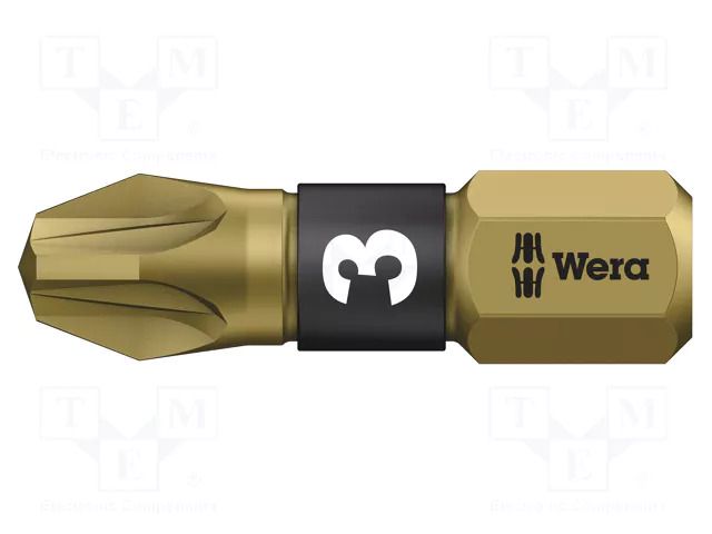 Screwdriver bit; Pozidriv®; PZ3; 1/4"; Overall len: 25mm WERA WERA.05056714001