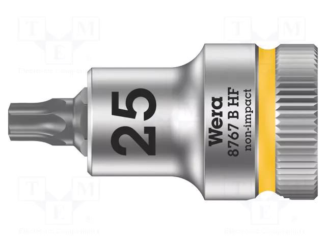 Socket; socket spanner,Torx®; Size: TX25; 3/8"; 35mm; Zyklop WERA WERA.05003062001