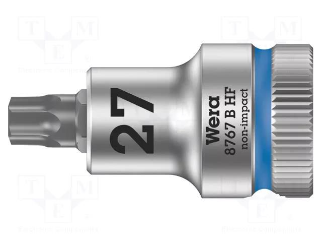 Socket; socket spanner,Torx®; Size: TX27; 3/8"; 35mm; Zyklop WERA WERA.05003064001