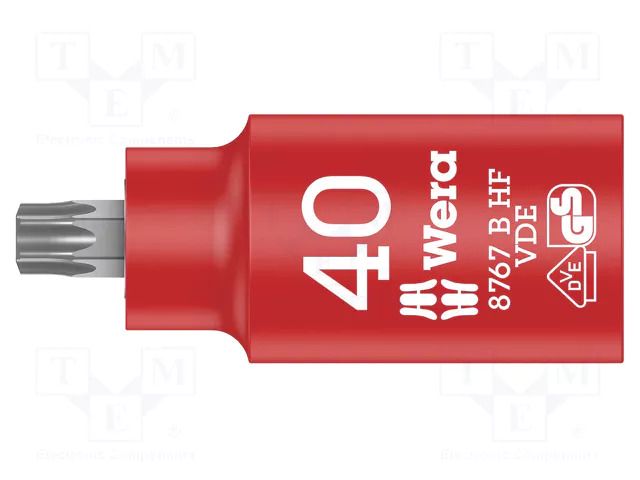 Socket; insulated,socket spanner,Torx®; TX40; 3/8"; 55mm; 1kV WERA WERA.05004924001