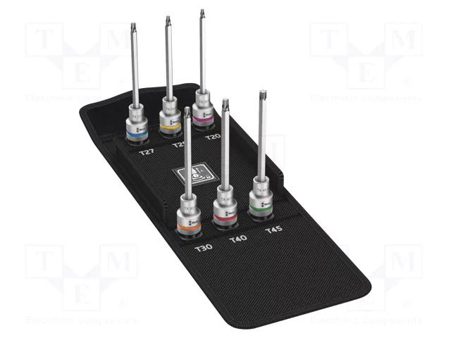 Wrench-set; socket spanner; Torx®; Chrom-vanadium steel; 1/2" WERA WERA.05004211001