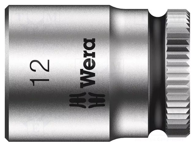 Socket; 6-angles,socket spanner; HEX 12mm; Chrom-vanadium steel WERA WERA.05003511001