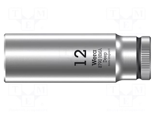 Socket; 6-angles,socket spanner; HEX 12mm; 1/4"; 8790 HMA Deep WERA WERA.05004509001