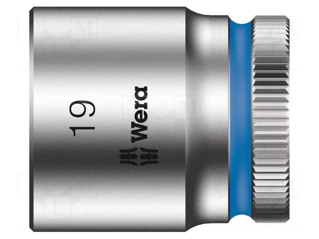 Socket; 6-angles,socket spanner; HEX 19mm; 3/8"; Zyklop WERA WERA.05003564001