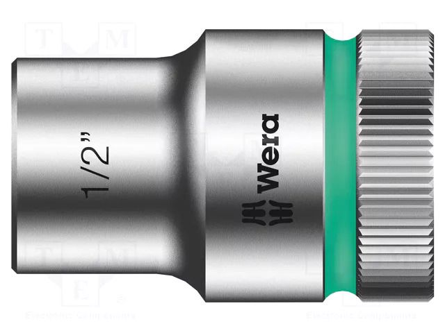 Socket; 6-angles,socket spanner; HEX 1/2"; 1/2"; 37mm; Zyklop WERA WERA.05003620001