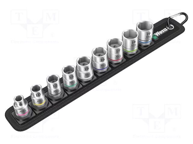 Wrench-set; 6-angles,socket spanner; 3/8"; 29mm WERA WERA.BELT/B4