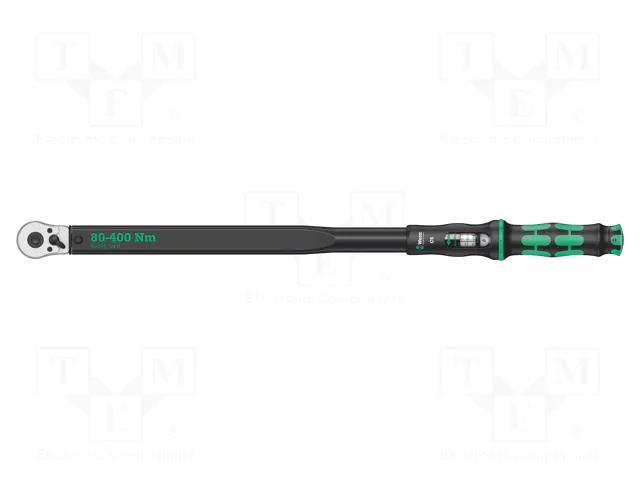 Wrench; torque; 680mm; 80÷400Nm; Mounting: 1/2"; Click-Torque C 5 WERA WERA.TORQUE/C5