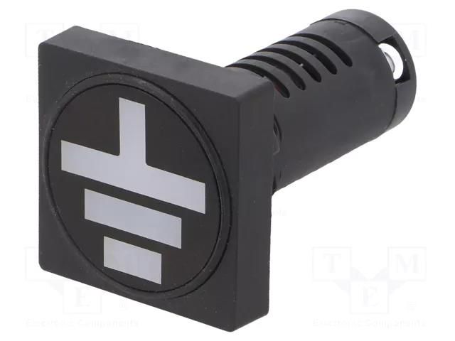 Earting indicator; 22mm; PK22; -25÷70°C; IP54; 230VAC; 230VDC SPAMEL PK22-WU-230