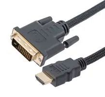 CABLE ASSY, HDMI-2.0 DVI PLUG, 3.3  HDMIDVI-MM-F-1M