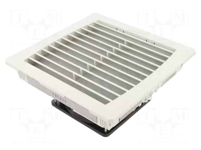 Fan: AC; axial; 230VAC; 125m3/h; 40dBA; IP54; 202x93x202mm; grey WEIDMÜLLER FF-EMC-32-54-GY