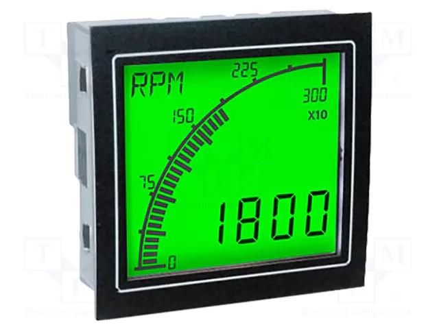 Meter: multifunction; digital,mounting,programmable; on panel TRUMETER APM-RATE-APO