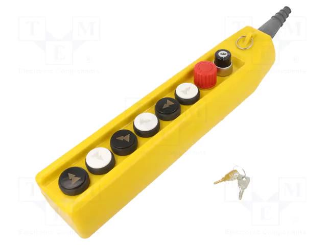 Control cassette; PKS-8; No.of butt: 8; mushroom,round,prominent SPAMEL PKS-8-W03