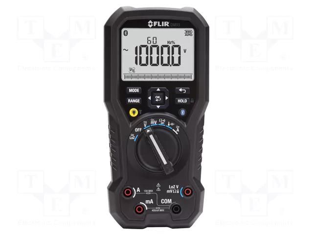 Digital multimeter; Bluetooth; LCD; (40000); True RMS; IP40 FLIR SYSTEMS AB DM93