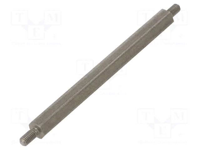 Screwed spacer sleeve; 60mm; Ext.thread: M3; hexagonal DREMEC TMM-M3X60/DR444