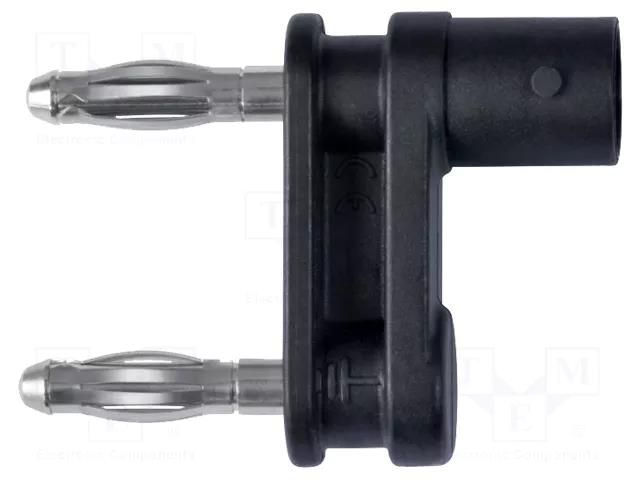 Adapter; black; 70VDC; 3A; 38.8mm; Insulation: polyamide; 33VAC SCHÜTZINGER ABNC7007-F-SW
