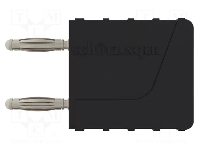 Connector: 2mm banana; stackable safety shunt; 12A; 33VAC; 70VDC SCHÜTZINGER KURZ102IGNI-SW