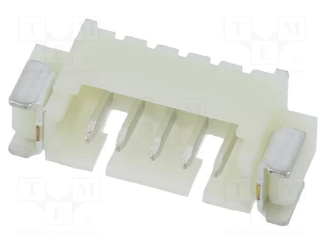 Connector: wire-board; socket; male; PIN: 5; 1A; 250V; horizontal ADAM TECH 125SHA05TRSMT