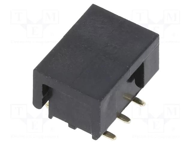 Connector: pin strips; socket; female; PIN: 6; vertical; SMT; 2mm CONNFLY DS1026-09-2X3S8BSS