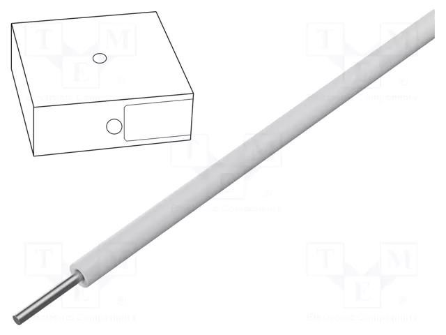 Wire; SiD; 1x0.75mm2; wire; Cu; silicone; white; -60÷180°C; 100m HELUKABEL SID0.75-WH