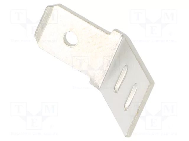 Terminal: flat; 6.3mm; 0.8mm; male; welding; steel; nickel plated VOGT 38412SBA.95
