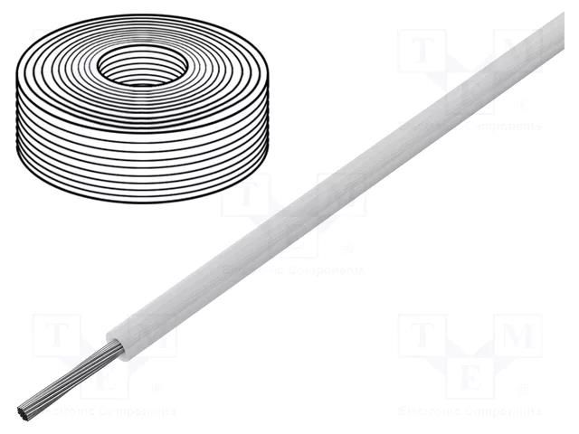 Wire; SiF; 1x2.5mm2; stranded; Cu; LSZH,silicone; transparent; 100m HELUKABEL SIF2.50-TR