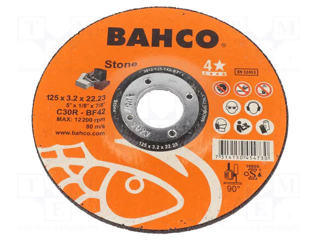 Cutting wheel; Ø: 125mm; Øhole: 22.23mm; Disc thick: 2.5mm; steel BAHCO SA.3911-125-T42-M